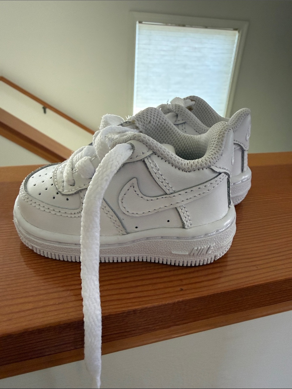 Nike Force 1s White Leather Sneaker